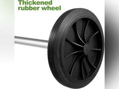 Angoily 1 Garbage bin Wheels Replacement Set Plastic Trash Can Replacement Wheels and Hollow Shaft Rubbish Can Wastebasket Pulley Wheel Accessories 38