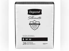 Depend Silhouette Incontinence & Postpartum Underwear for Women - Maximum Absorbency - M - Black - 56ct 53
