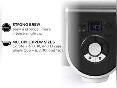 Keurig K-Duo Single Serve K-Cup Pod & Carafe Coffee Maker, with Multiple Brew Sizes, 60oz Removable Reservoir, Programmable Auto Brew Carafe, (Gen 1), Black 140