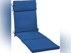 Arden Selections Outdoor Chaise Lounge Cushion 72 x 21, Cobalt Blue Texture 186