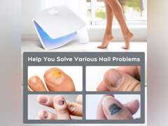 (Black)Nail Fungus Light Device for Multiple Fingernails & Toenails, Home Use Nail Light Device for Restores Appearance of Discolored or Damaged Nails, Effective & Reliable, Whiteboard 89