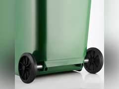 Angoily 1 Garbage bin Wheels Replacement Set Plastic Trash Can Replacement Wheels and Hollow Shaft Rubbish Can Wastebasket Pulley Wheel Accessories 38