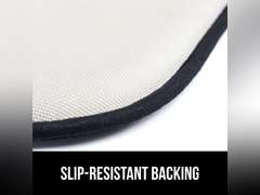 GORILLA GRIP Slip Resistant Chair Cushions, No Ties Required, Set of 6 Memory Foam Pads for Dining Room, Kitchen Table, Office, Rocking Chairs, Plush Seat Cover Cushion Pad, Home Decor, 16x16, Black 68