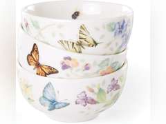 Lenox Butterfly Meadow Kitchen 3-Piece Mini Bowl Set, 1.70 LB, Multi 19