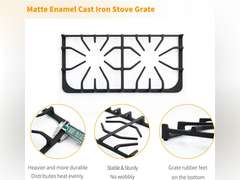 807327101 Burner Grate Replacement Parts for Frigidaire Stove Parts Kenmore Gas Range Parts 20 x 9.6' Stove Surface Top Side Grate Cast Iron Rack 1 Pack 80