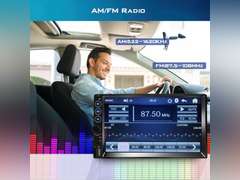 Double Din Car Stereo with Bluetooth,7 Inch Touch Screen Car Stereo,MP5 Car Radio Touchscreen with Backup Camera,Remote Control,Support Mirror Link,USB/TF/AUX/SWC,AM/FM Car Audio Receivers 50