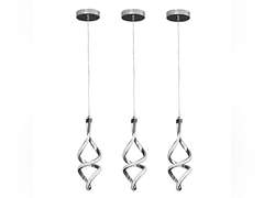 3 Pcs LED Pendant Lighting Fixture, Modern Kitchen Ceiling Pendant Lamp Fixtures Hanging Ceiling Light, Wave Spiral Pendant Light with Adjustable Light Source for Kitchen Island Bedroom 74