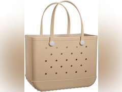 EVA Beach Tote Bag - Waterproof Washable Tip Proof Durable Open Tote Bag for the Beach Boat Pool Sports 37