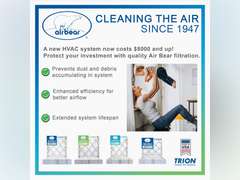 TRION Air Bear 16x25x1 Air Filter MERV 8 (4-Pack), Pleated HVAC Air Filters Replacement (Actual Size: 15.50 x 24.50 x 0.75 Inches) 30