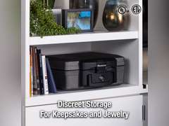 SentrySafe H0100 Fireproof Waterproof Box with Key Lock, 0.17 Cubic Feet, Black 81