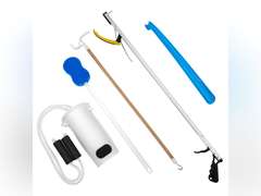FAB860075 - Fabrication Enterprises, Inc. Hip Kit #3: 32 reacher, straight handle sponge, deluxe sock aid, shoehorn, dressing stick by Fabrication 25