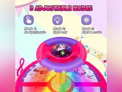 Unicorn Sit and Spin, GODELAIF Sit and Spin Toy 360 Spinning Stool Seat Sensory Toys Christmas Birthday Gift with Music & LED Lights for Toddlers Girls 2, 3, 4, 5 Years Old 46
