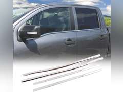 Door Window Moulding Trim Compatible with Nissan Titan 2016-2023, Stainless Lower Window Seal Strip, Car Outside Anti-Scratch Seal Belt, 4PCS 56