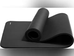 Amazon Basics 1/2 Inch Extra Thick Exercise Yoga Mat with Carrying Strap, Cushioned Support, for Fitness and Gym Workouts 22