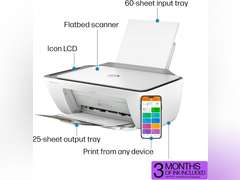 HP DeskJet 2855e Wireless All-in-One Color Inkjet Printer, Scanner, Copier, Best-for-home, 3 months of Instant Ink included (588S5A) 50