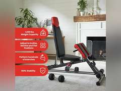 Finer Form Multi-Functional FID Weight Bench for Full All-in-One Body Workout Hyper Back Extension, Roman Chair, Adjustable Ab Sit up Bench, Incline Decline Bench, Flat Bench 240