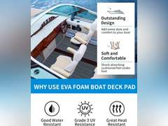 (Similar)Foam Boat Flooring with 3M Adhesive Backing Marine Self-Adhesive Decking 36 x72 Faux Teak Sheet for Jon Boats Swim Platform Helm Pad RV Floor 27