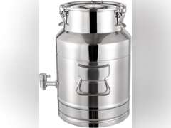 15L/3.96Gallon Milk Can with Faucet, Heavy Duty Milk Jug Milk Bucket Transport Container Wine Pail Bucket Bottle Stainless Steel with Sealed Lid for Milk and Wine Liquid Storage 66