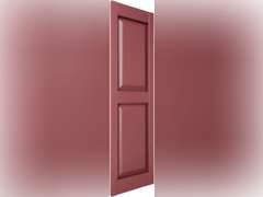 12"W x 43"H Lifetime Vinyl, Standard Two Equal Panels, Raised Panel Shutters, w/Installation Shutter-Lok's & Matching Screws (Per Pair), Wineberry 99