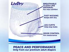 LivDry 2XL Overnight Adult Diapers for Women and Men, Max Protection Incontinence Underwear (XX-Large, 12-Pack) 37