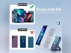 AOGUERBE Magnetic Power Bank, 10000mAh Foldable Wireless Portable Charger with USB-C Cable LED Display, for Mag-Safe Battery Pack 22.5W PD Fast Charging for iPhone 16/15/14/13/12 Pro/Pro Max/Plus/Mini 27