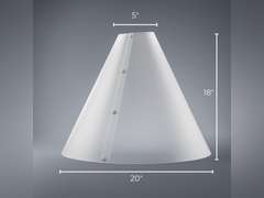V-Flat World The Light Cone Photo Light & Photo Flash Diffuser - 360 Diffusion for Shooting Reflective Objects Alternative to Picture Box or Photo Box for Product Photography - medium 70