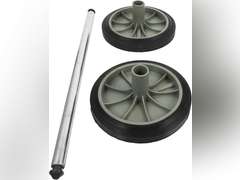 Angoily 1 Garbage bin Wheels Replacement Set Plastic Trash Can Replacement Wheels and Hollow Shaft Rubbish Can Wastebasket Pulley Wheel Accessories 38