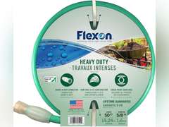 Flexon FXG5850 5/8-Inch x 50-Foot Heavy Duty 5-Ply Forever Garden Hose 33