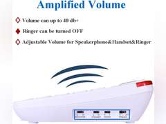 Big Button Phone for Seniors - Extra Large Home Landline Phone for Elderly with Low Vision and Hard Hearing, Amplified Single Line Telephone 28