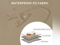 PU Leather RV Dinette Cushion Covers, Waterproof Slipcovers for RV Furniture Dinette Cushion Covers Anti-Slip RV Sofa Cover Camper Cushion Covers(Khaki,2 Set) 49