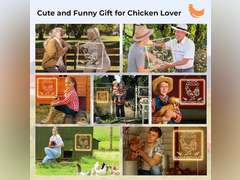 Funny Cluck Around and Find Out Large Neon Sign Dimmable,Rooster Decor 16 X 1... 40