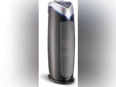 GermGuardian Air Purifier for Home with HEPA Pure Filter, for Wildfire Smoke, Pet Dander, Pollen, Odors, Large Rooms Up To 743 Sq. Ft., Removes 99.97% Pollutants, UV-C Light, 22", AC4825E, Gray 80