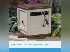 Suncast 225 ft. Swivel Hideaway Hose Reel with Hose Guide and Crank Handle, Mocha/Taupe 139