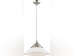 Livex Lighting 40687-91 Stockholm - 1 Light Mini Pendant in Mid Century Modern Style - 15 Inches Wide by 16.75 Inches high, Installation: Traditional 152