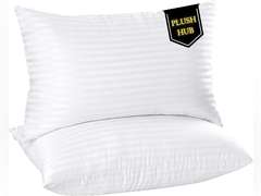 Cooling Bed Pillows for Sleeping - Queen Size Down Alternative Hotel Quality Pillows 2 Pack - Soft & Supportive for Side, Back & Stomach Sleepers 20