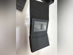 Mens Wallet Card Holder - Smart Wallet for Men, Pop Up Card Case, Top Grain Leather, RFID Blocking, Slim, Minimalist, Ultra Thin, Front Pocket, 9-14 Card Capacity | ID Window | Cash Slot (Black) 40