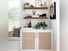 QEEIG Bathroom Shelves 36 inches Long Floating Shelf for Wall 36 x 9 inch Set of 2, Rustic Brown (008-90BN) 65