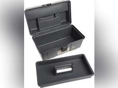 Plano 16 Inch Grab-N-Go Storage Box with Tray - Grey 28