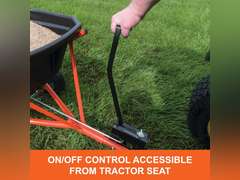Agri-Fab Broadcast Spreader Tow Style, 110 lb Capacity, Black 138