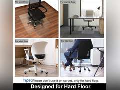 AiBOB Office Chair Mat for Hardwood Floor, 36 X 48 inches, Hard Floor Chair Mats Under Computer Desk, Easy Glide for Rolling Chairs, No Curling 27