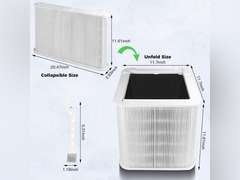 211+ Replacement Filter Compatible with Blueair Blue Pure 211 plus Air Cleaner Purifier, Foldable Particle & Activated Carbon Filter, True HEPA Filter 30