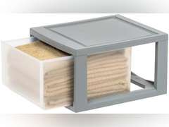 14 Qt Medium Plastic Drawers, Under Bed Storage Bins, Stackable, Modular 16