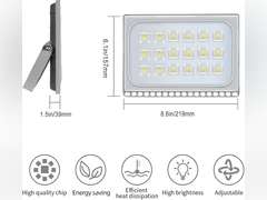 100W LED Flood Light Outdoor - papsbox 10000lm LED Work Light Waterproof IP66 Floodlight Fixture 6500K Daylight White Super Bright Security Light for Garden Yard Garage NO Plug 29