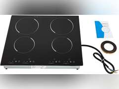 (Similar model) 23 Inch Countertop Electric Cooktop 4 Burner,110V Plug in Electric Stovetop 162
