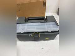 Plano 16 Inch Grab-N-Go Storage Box with Tray - Grey 28