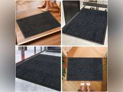 Front Door Mat, 10' x 3' Commercial Floor Mat, Heavy Duty Welcome Mat, Rubber Backing Non Slip Doormat for Entryway 104