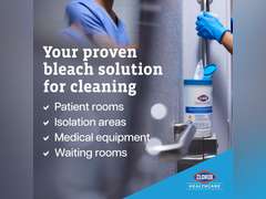 Clorox Healthcare Bleach Germicidal Wipes, 12" x 12", Refill for Bucket, 110 Count Pouch (Package May Vary) 64