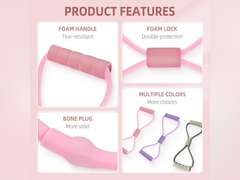 Band with Handles, 2025 New Figure 8 Bands for Full-Body Workouts, Strength Training, Chest Expander, Yoga Gym Fitness Pulling Rope 8 Word Elastic 13