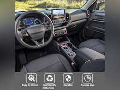 SENSHINE Air Condition, Vent Knob Cover for 2021 2022 2023 2024 Ford Bronco Sport Accessories AC Climate Headlight Contorl Volume Tune Switch Ring 4WD Knob Gear Shift Switch Knob Covers 11Pcs (Pink) 35