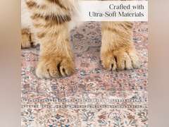 Blue Kitty Washable Litter Trapping Mat - 2 Pack, Large Reusable, 36x48 Inches, Paw-friendly, Waterproof, Non-slip, Compatible With Cat Box 29